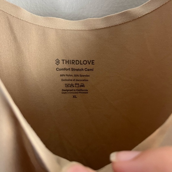 Thirdlove nude tank top size XL - Picture 2 of 4